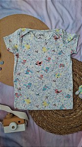 Camiseta Manga Curta Passarinhos