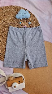 Shorts Suedine Cinza Mescla