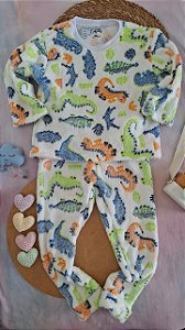 Conjunto Fleece Dinossauros