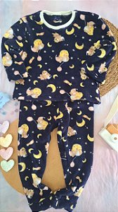 Conjunto Fleece Ursinhos Aquarela