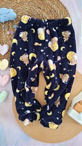 Calça Fleece Ursinho Aquarela