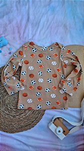 Camiseta Manga Longa Bolas