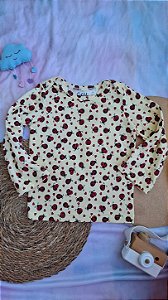 Camiseta Manga Longa Joaninha