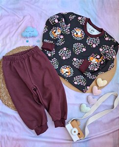 Conjunto Moletom Raposinha
