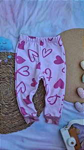 Calça Moletom Corações