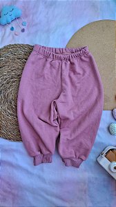 Calça Moletom Rosa Retrô
