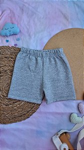 Shorts Moletom Cinza Mescla