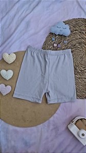Shorts Suede Cinza Claro