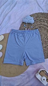 Shorts Suede Azul Celeste
