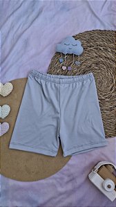 Shorts Suede Azul Celeste Claro