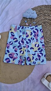 Shorts Malha Animal Print