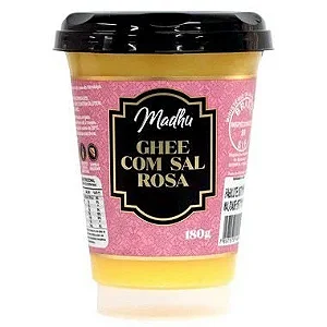 Ghee com Sal Rosa do Himalaya 180g | Madhu Ghee