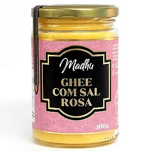 Ghee com Sal Rosa do Himalaya 300g | Madhu Ghee