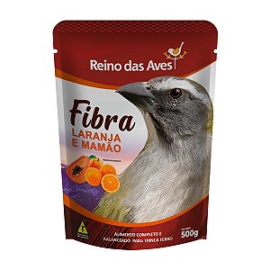 Reino das Aves Fibra Laranja e Mamão  500 G