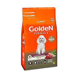 Golden Formula Cães Adultos Carne e Arroz  Mini Bits 1 k