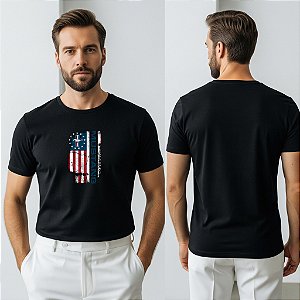 Camiseta Mustang USA Flag
