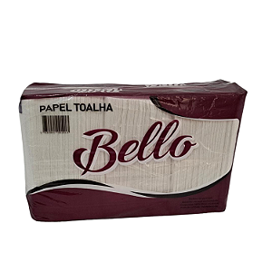 PAPEL TOALHA INTERFOLHADO 2D 20X20 1.000 FLS 100% CELULOSE BELLO