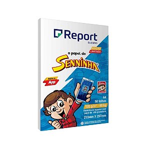 PAPEL SULFITE A4 120G C/ 50FLS SENNINHA REPORT