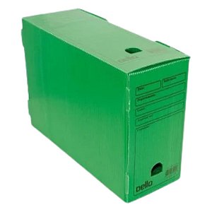 ARQUIVO MORTO PLASTICO POLIONDA VERDE DELLO