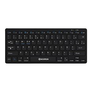 TECLADO USB SEM FIO MULTIMIDIA MINI TPC-078BT PRETO HOOPSON