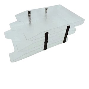 CAIXA PARA CORRESPONDENCIA TRIPLA MOVEL CRISTAL NOVACRIL