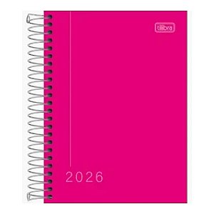 AGENDA 2026 ESPIRAL 117X164 160FLS PEPPER ROSA TILIBRA