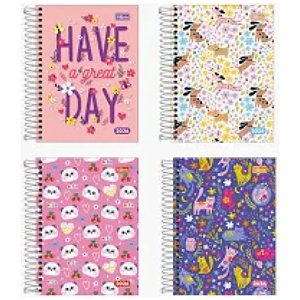 AGENDA 2026 ESPIRAL 117X164 160FLS FEMININA SORTIDA PEPPER TILIBRA