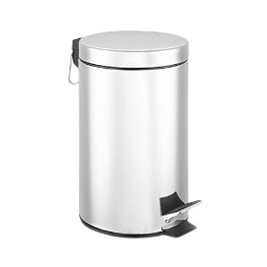 LIXEIRA 20L COM PEDAL INOX POWERMAID