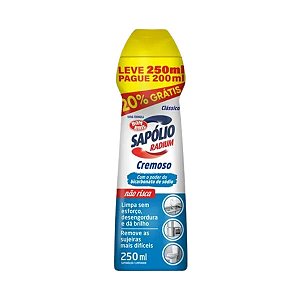 SAPONACEO CREMOSO 250ML CLASSICO SAPOLIO RADIUM BOMBRIL