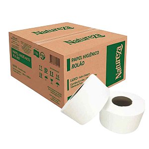 PAPEL HIGIENICO ROLAO FS 10x300M 100% CELULOSE C/ 8RLS EXTRA LUXO NATUREZA IPEL