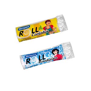 SACO DE LIXO BANHEIRO/COZINHA 34X40 C/50UN BRANCO ROLL BOMPACK