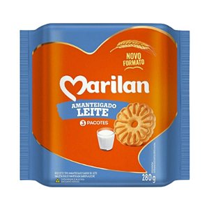 BISCOITO AMANTEIGADO 280G LEITE MARILAN