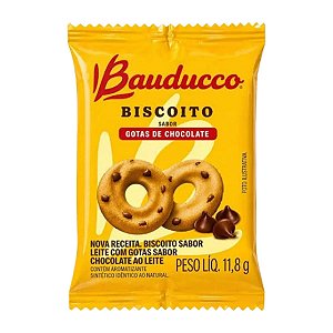 BISCOITO LEITE C/ GOTAS CHOCOLATE SACHE 11.8G C/400 BAUDUCCO