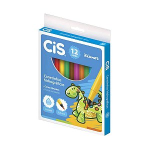 CANETINHA HIDROGRAFICA 12 CORES CIS