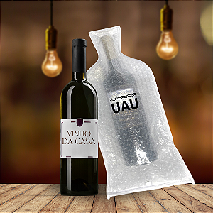 WineSkin - Protetor para transportar garrafas de Vinho Reutilizável