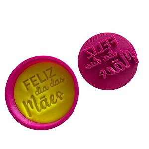 Cortador e Marcador Feliz dia das Mães 2 - 5cm