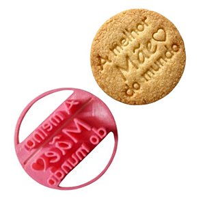 Marcador Melhor Mãe do Mundo Para Pasta Americana e Biscoitos