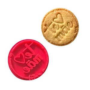 Marcador Te amo Mãe Para pasta Americana e Biscoitos