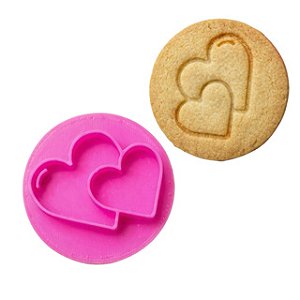 Marcador Coração Duplo - 4cm