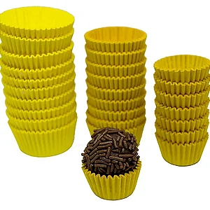 Forminhas para Docinho Impermeável 100 und - Amarelo Nº 5 (REIKI)