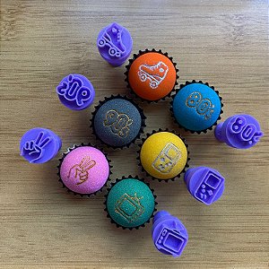 Carimbinhos Para Docinhos Brigadeiros Anos 80 e 90