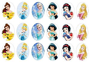 Papel de Arroz para Porta Retratos - Princesas