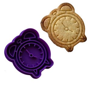 Marcador e Cortador Despertador Relógio Para pasta Americana e Biscoitos