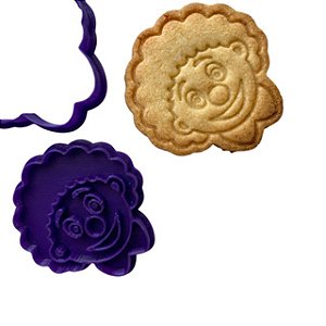 Marcador e Cortador Palhacinho Para pasta Americana e Biscoitos