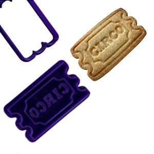 Marcador e Cortador Bilhete de Circo Para Pasta americana e Biscoitos
