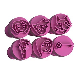 Carimbos para Docinhos Brigadeiros A menina e o Gato