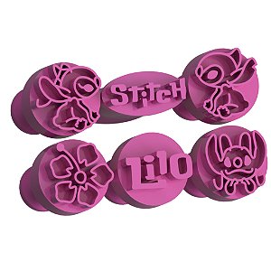 Carimbos para Docinhos  Brigadeiros Lilo e Stitch 2