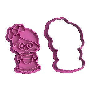 Marcador Mamãe Noel - 7cm