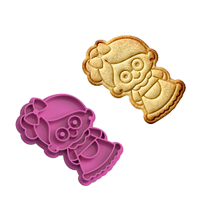 Marcador e Cortador Mamãe Noel Para pasta Americana e Biscoitos