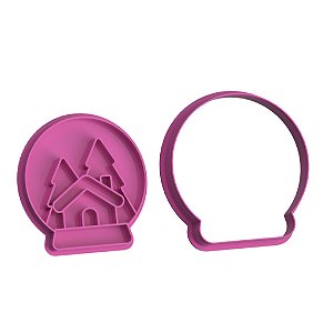Marcador Globo de Neve 7cm